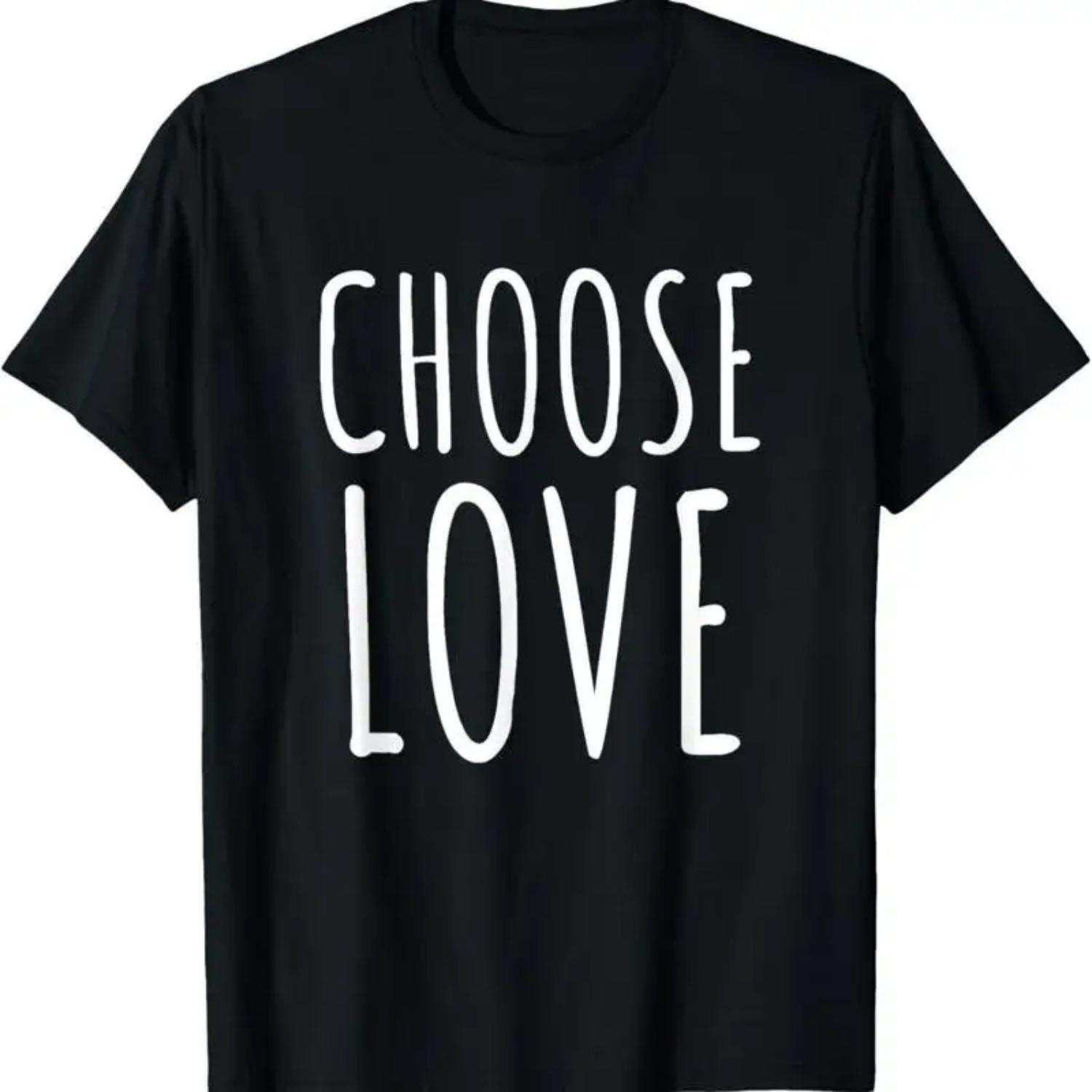 Choose Love T Shirt S чёрный