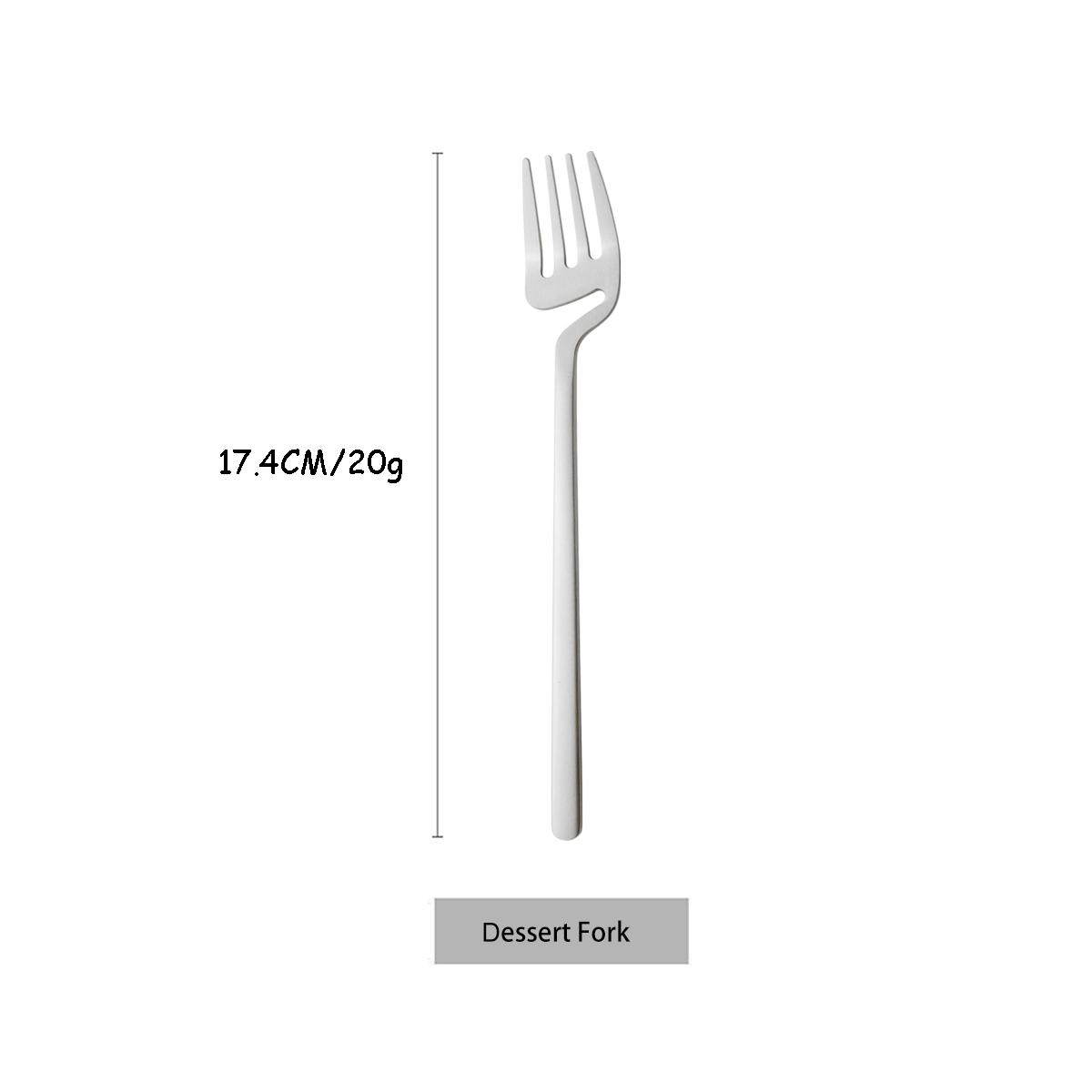 

Silver Stainless Steel Dinnerware High Quality Cutlery Set Matte Flatware Knife Dessert Fork Fruit Fork Long Spoon Tableware Set