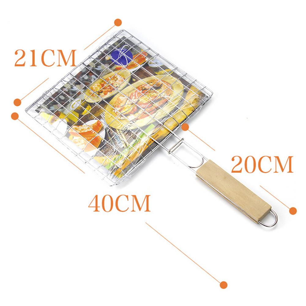 Fish Griller Lightweight Grill Baskets For Outdoor Grill Vegetables Grill Accessories Barbecue Clip Supporting Food Nets Clip