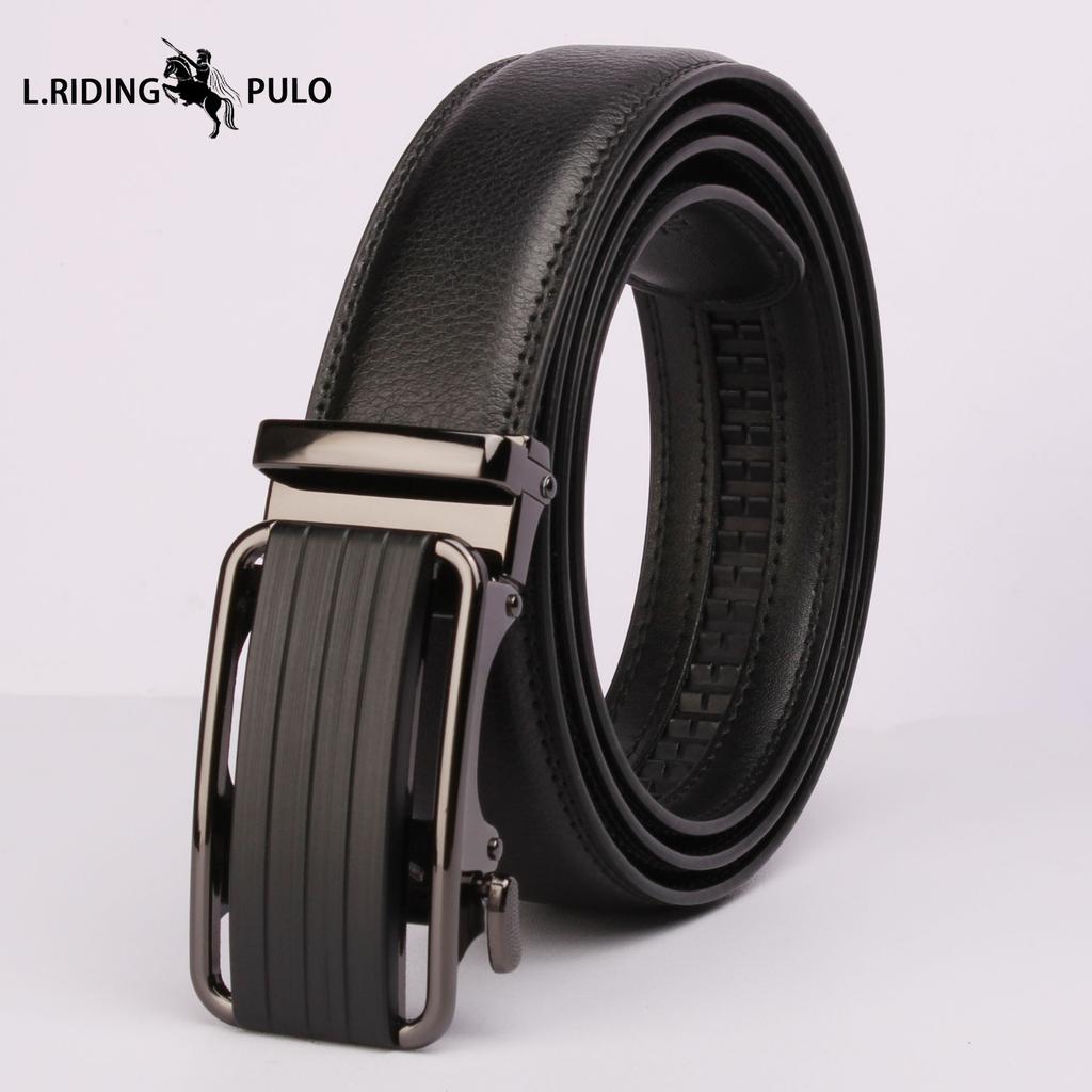 Fashion Business Men's Belt Belt Simple High-end All-match Automatic Buckle Belt Small Suit High-end Trouser Belt