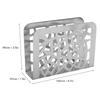 Tabletop Napkin Holder Stainless Steel Hollowed Metal Paper Napkin Holder Tissue Dispenser for Kitchen Countertop Bar