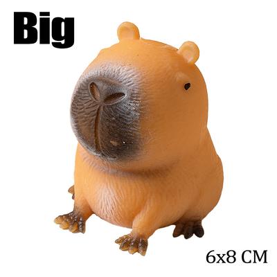 Capybara Relax Squeeze Toy TPR Novelty Cartoon Animal Anti Stress Relief Funny Creative Fidget Decompression Pinch Toy for Kid