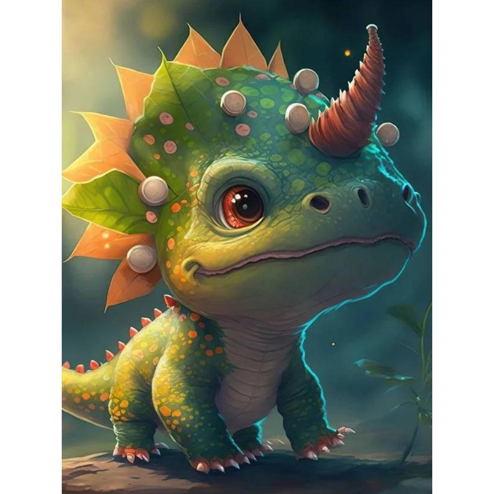 DIY Full Round Diamond Painting Cross Stitch 3D Art Style Home Scene Animal Decorative Diamond Painting 5d Diamond Art Painting