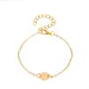 SUMENG 2025 New Fashion Simple Gold Color Letter Name Bangle Jewelry Gifts Tiny Heart Initial Bracelets for Women