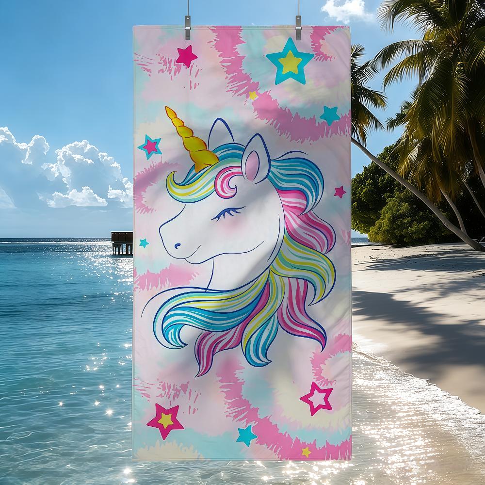 Einhorn Rosa Traum Märchen Handtuch Schnelltrocknende Strandhandtücher Sind Geeignet Für Schwimmbäder Camping Yoga Und Das Fitnessstudio