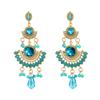 Retro Tassel Earrings Rhinestone Ear Drop Jewelry Ethnic Bride Accessories