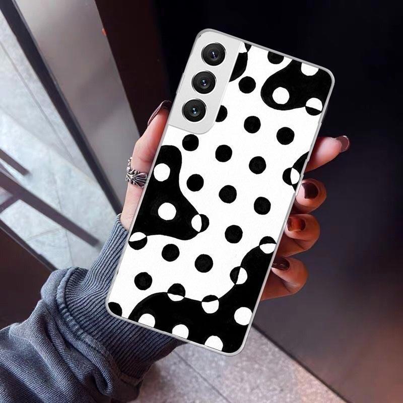 Polka Dots Art Phone Case For Samsung Galaxy S26 S25 Edge S24 S23 Ultra S22 Plus S21 S20 FE Soft TPU Back Cover Funda Galaxy S25