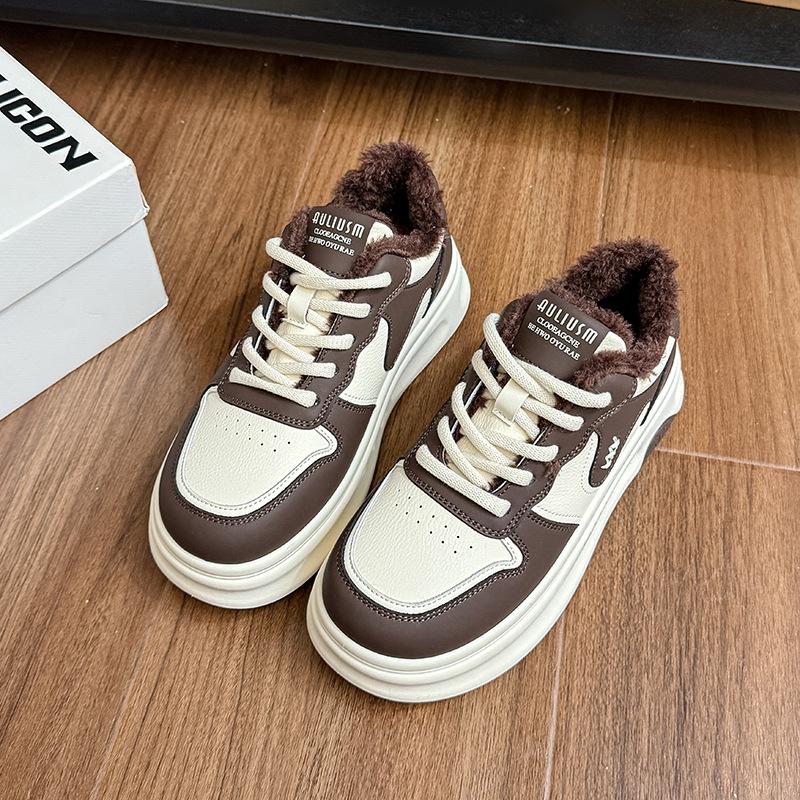 

Жіночі м які еластичні зимові теплі зимові холодні стьобані снігові чоботи на товстій підошві, нековзні, зносостійкі, вуличні повсякденні кросівки, бавовняні чоботи 40 коричневий