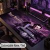 Custom Text Big Mousepad, Extended Desk Pad For Laptop Work GameHalloween Michael Myers