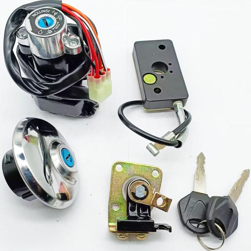 Ignition Switch Lock Gas Cap Set Lock Key For Suzuki GZ125 1998/1999/2000/2001/2002/2003/GZ250 1999/2000/2001/2002/2003-2011