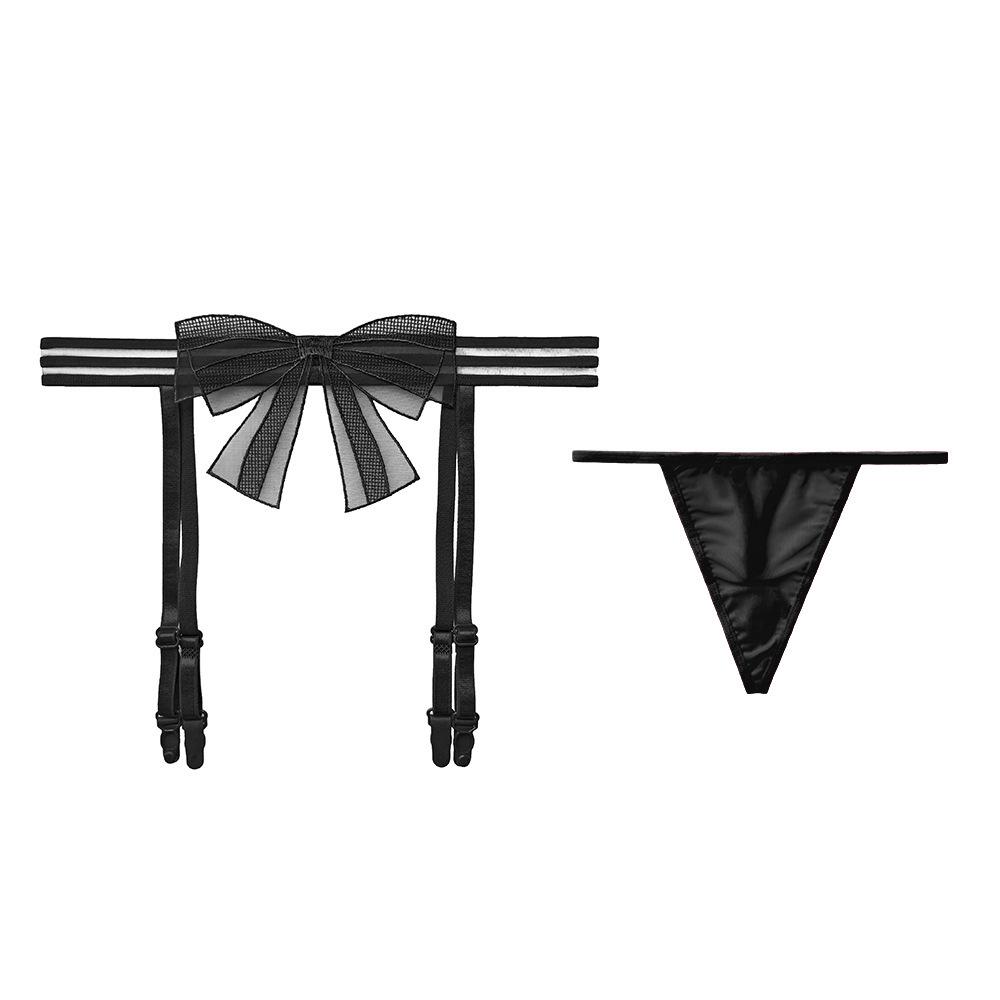 Long Night Sexy Lace Garter Belt & Stockings Set for Women