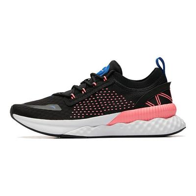 Running Shoes Women's Low Top Black/Fluorescent Electric Pink/Anta White 12935551-1