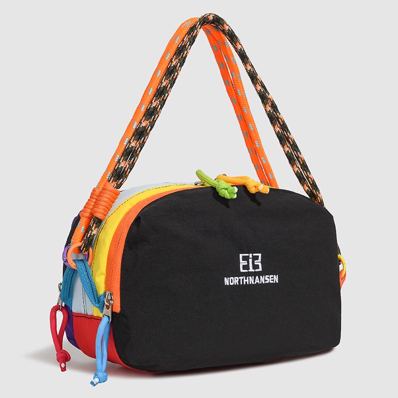 

Colorful Unisex Sling Backpack – Large Capacity Lightweight Crossbody Bag with Multiple Compartments чёрный