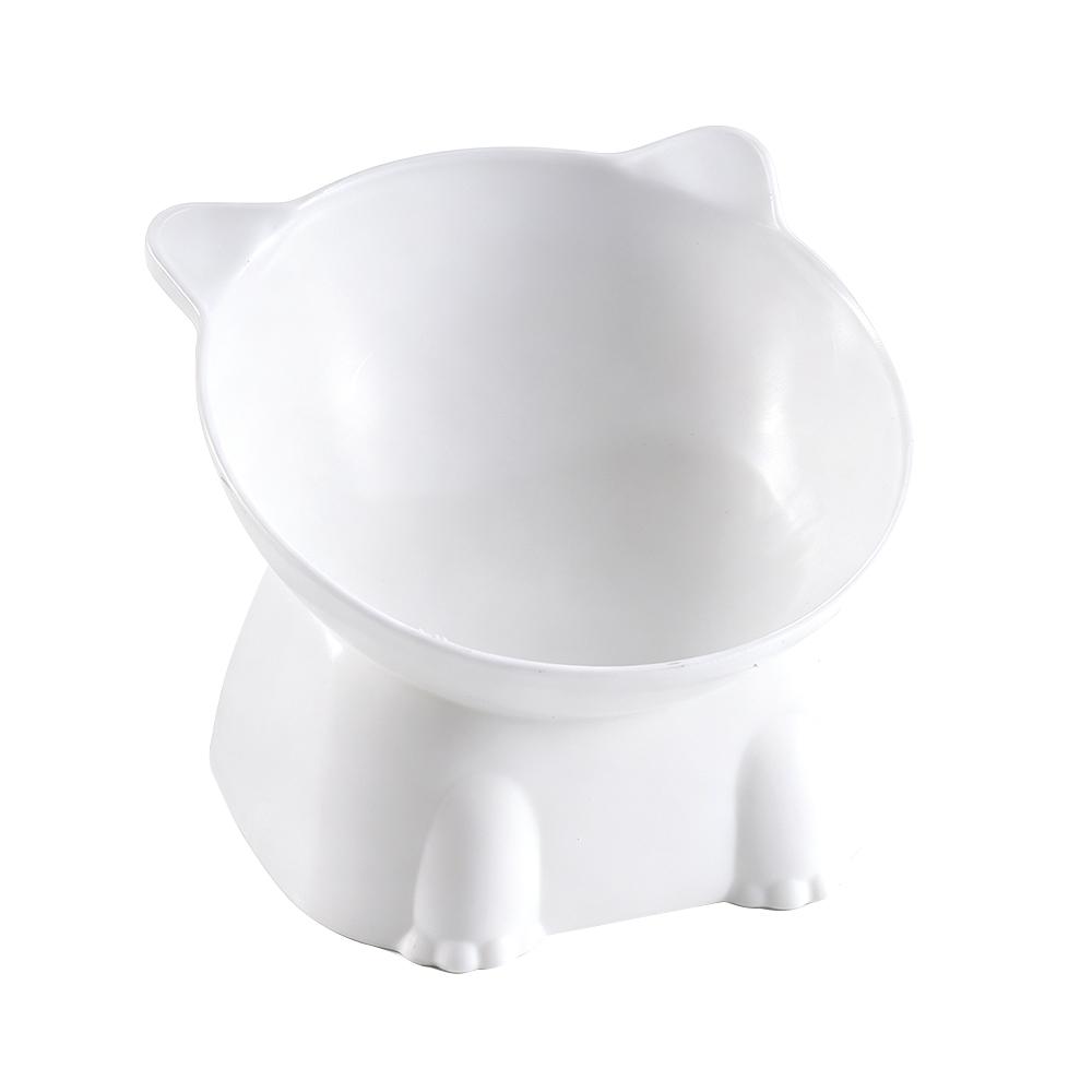 New Elevated Cat Bowls Stress Free Feeder and Waterer with Base Anti-Vomiting Tilted Raised Nonslip No Spill Dropship Pet Bowls