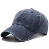 Fashion Hat Four Seasons Washed Cotton Baseball Cap Men's and Women's Light Board Hat Old Soft Top Big Head Circumference Casual Cap