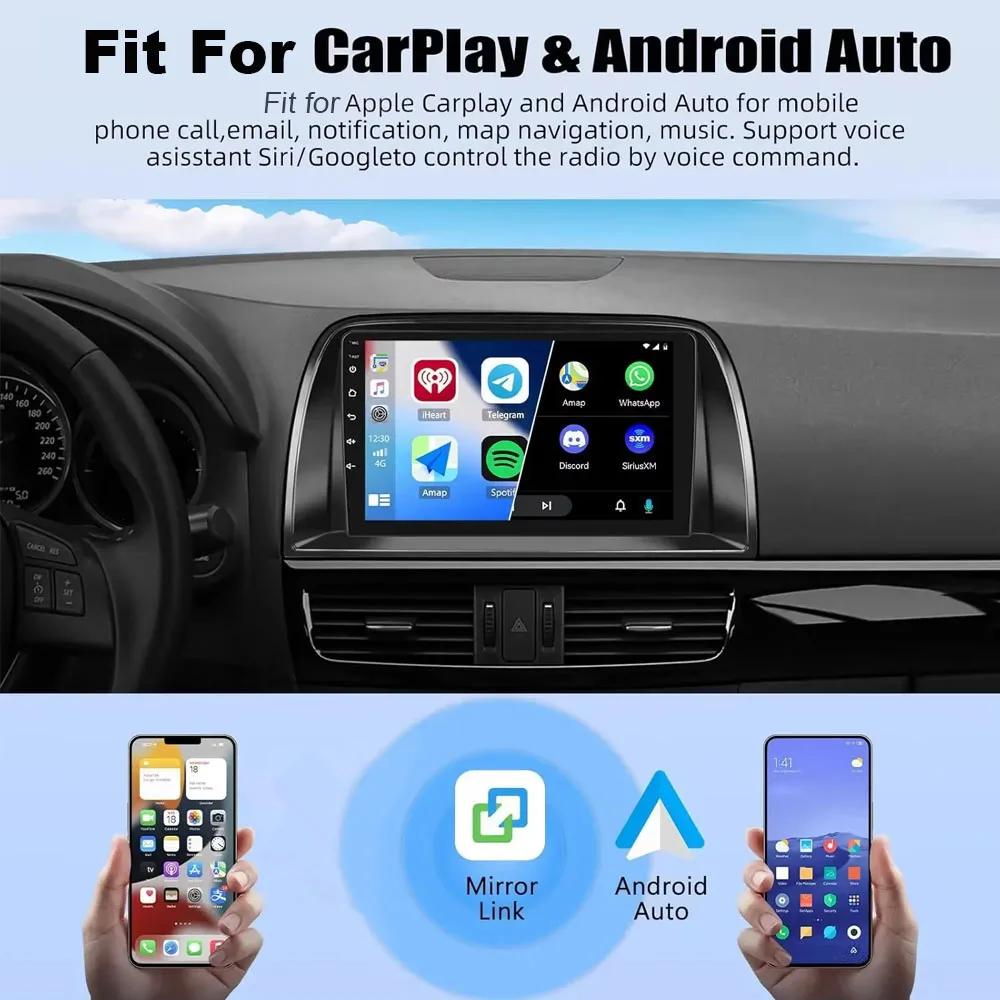 For 2013-2017 Nis-san X-Trail/Q-ash-qai Andr-oid 15 In-Car Nav-igation Sy-stem 10-inch Built-in Ca-rPlay + Andro-id Auto / 4G + 64G