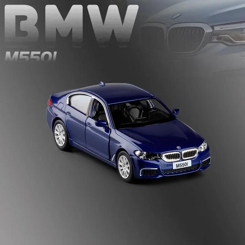 1/36 BMW 550i Alloy Diecast Simulation Luxury Sports Car Models Pull-back Toys For Children For Kids Collection F211
