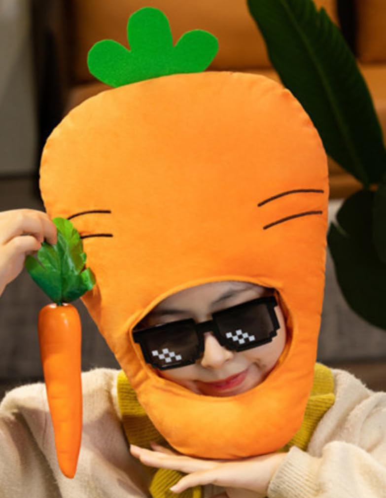 

[DOKiDOKi] Косплей шляпы-морковки [Милый] Трансформация Головной убор Кигуруми Головной убор Пушистый Милый Хэллоуин Овощ Овощевод Морковь