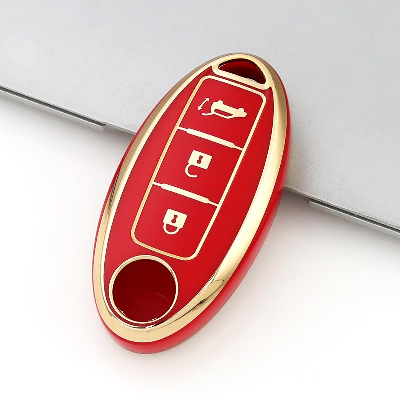 3 Buttons Keyless Shell Bag For Nissan Juke Leaf Micra K12 Note Patrol Qashqai J11 J10 Tiida Versa X-trail Xtrail T32 Soft Key Cover Case