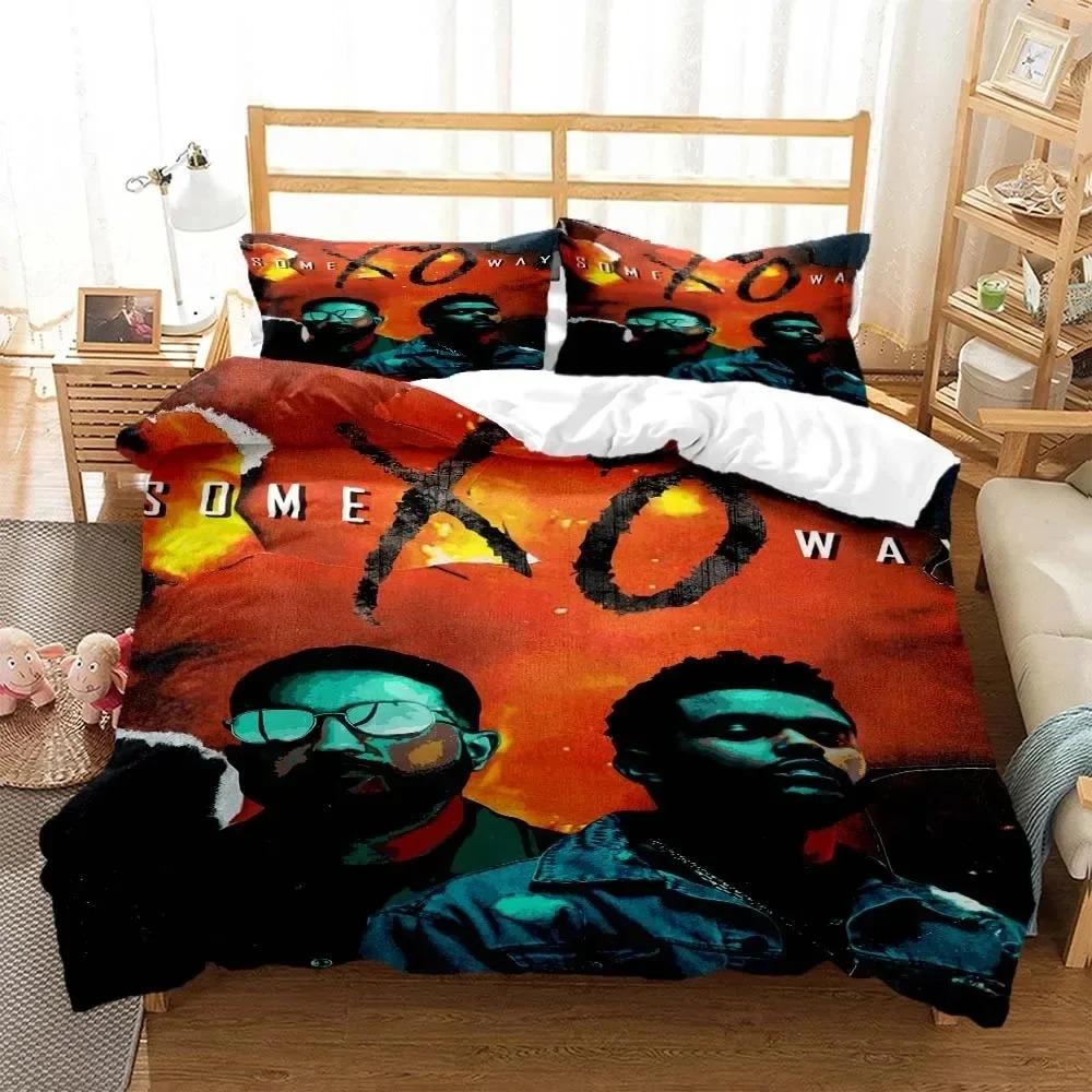 New XO The Weeknd Bedding Set Single Twin Full Queen King Size Bed Set Aldult Kid Bedroom Duvetcover Sets 3D Print Bed Sheet Set