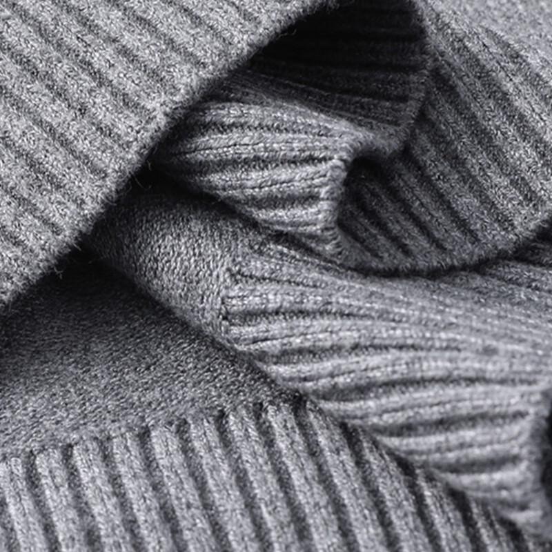 ROMON Men's Thickened Casual Knit Pullover Sweater