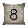 New Home Retro Movie Subtitle Sofa Office Linen Pillow Cover Cushion Cover