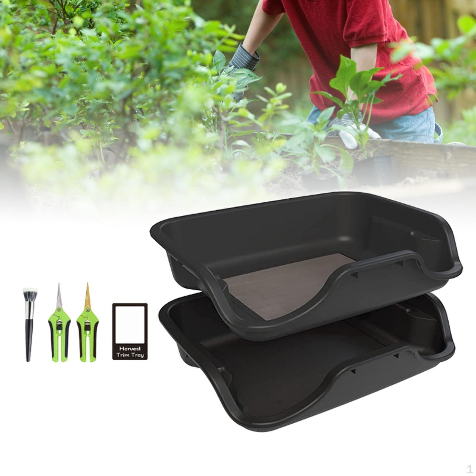 

Поднос для обрезки цветов, простой в очистке, универсальный садовый инструмент со сменным экраном 150 микрон