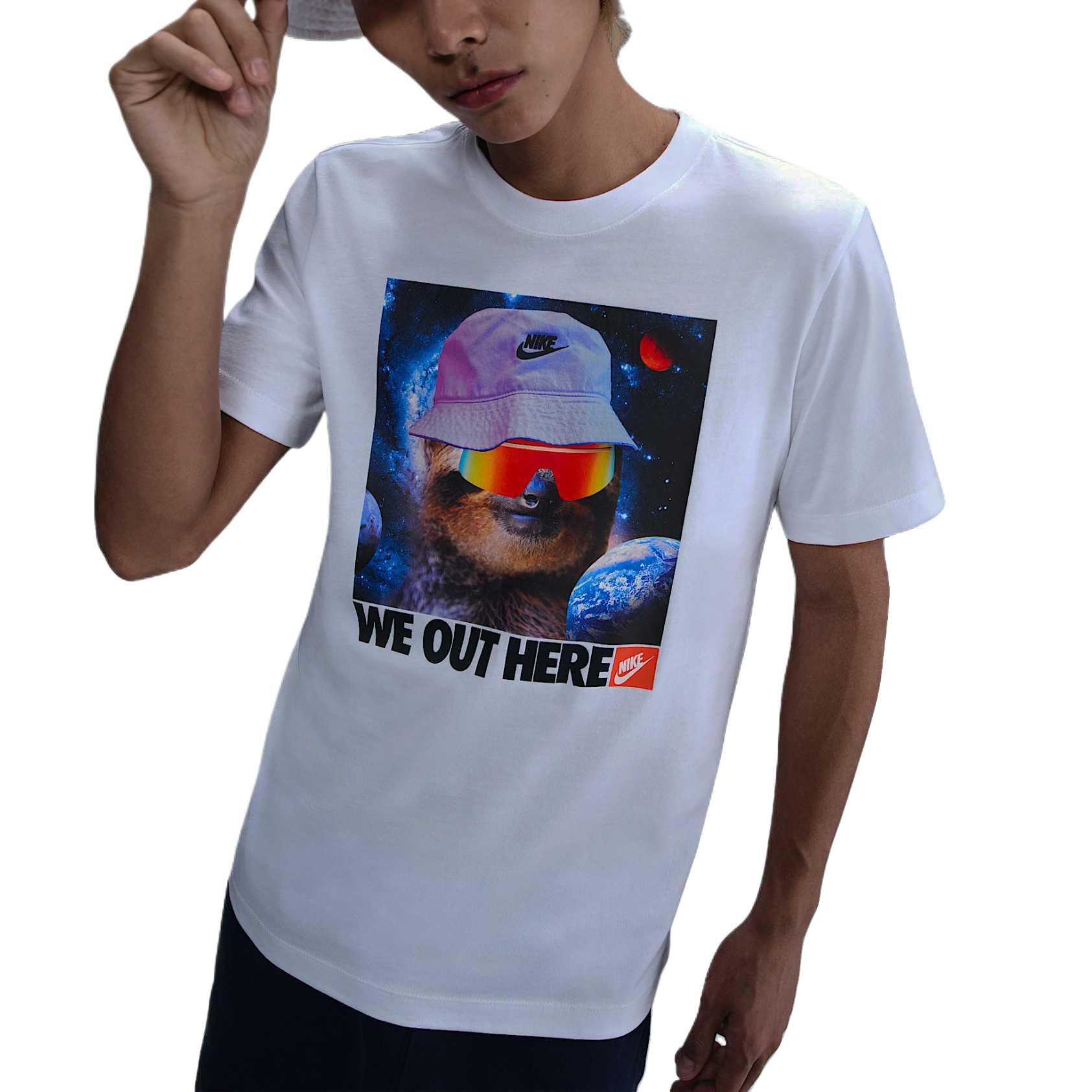 

Nike Comfortable Fashionable Soft Versatile Short Sleeve T-Shirt Men Tops White HJ0753-100 XL