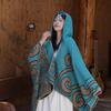Retro Outer Cape Women'S Summer Uv Protection Fashion Literary Scarf Jacket Leisure Travel Shawl