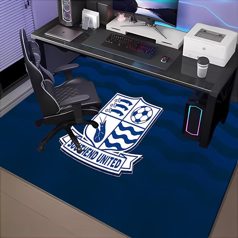 1PC Southend Crest Design Floor Mat for Living Room, Game Rooms, Office, Bedroom, Office Floor Mat Playful Design, Christmas fan gifts
