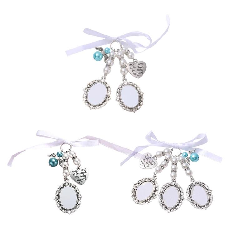 Wedding Bouquet Bridal Bouquet Photo Glamour Lace Oval Charms Party Decor