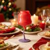Bright Macaron Color Cup Glass Goblet, Wave Cup, Creative Decorative Cocktail Glassware, Photo-friendly Novelty Bar Goblet Tool for Wine Cocktails