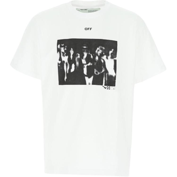 Off- Pre-Owned graphic-print cotton T-shirt OMAA038R201850150110
