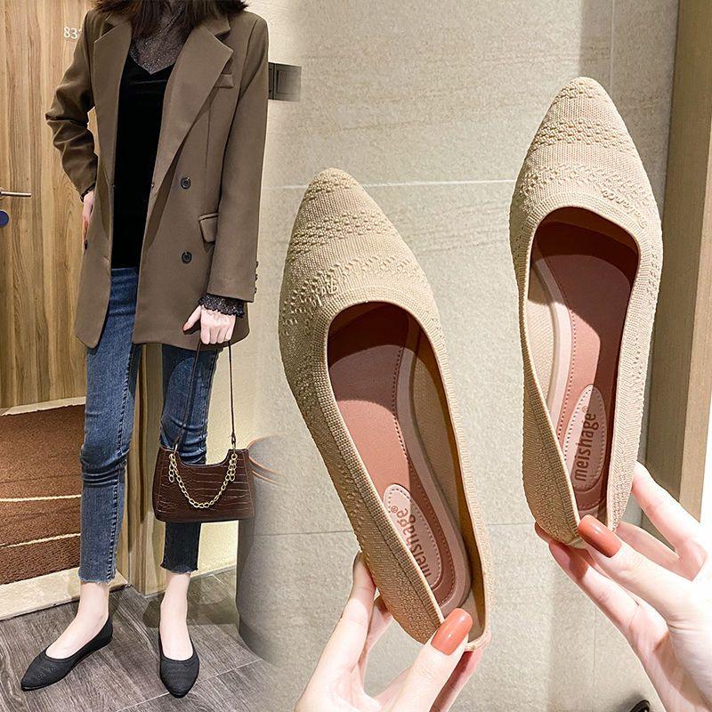 Summer New Style Baotou Sandals for Women Fashionable Outdoor Wear Flat Shallow Mouth Shoes Non-slip Soft Sole Single Shoes