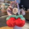 Plush Peach & Persimmon Pendant Keychain - Good Luck Bag Charm