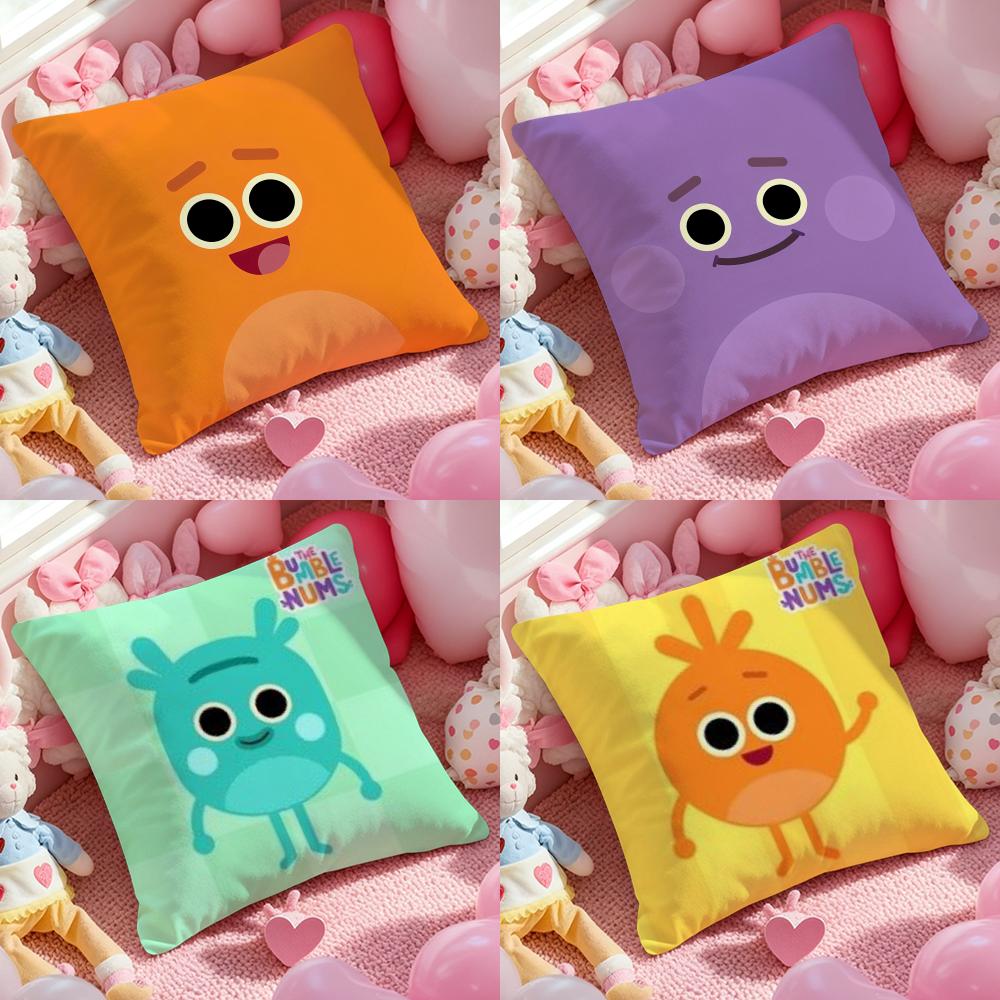 THE Bumble Nums Humble Cushion Cover Anti-dustmite Pillowcase Invisible Zipper Silky Short Plush Sofa Cushion Cover