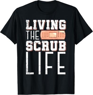 Funny Scrub Nurse Medicine Nursery Hospital Nursing Nurse T-Shirt