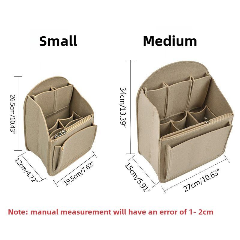 Multi-Pockets Backpack Insert Storage Felt Insert Bags Portable Travel Cosmetic Books Phone IPad Umbrella Wallet Liner Organizer
