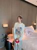 Autumn and winter new products cute cartoon bear pajamas girl soft thickened women's loungewear pajamas set loose