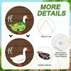 13-Piece Interchangeable Wooden Door Sign, Creative Welcome Plaque, 30 0.5