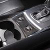 For 2007-2013 Infiniti G25 G35 G37 Soft Carbon Fiber Car Center Console Seat Heating Adjustment Panel Trim Sticker Accessories