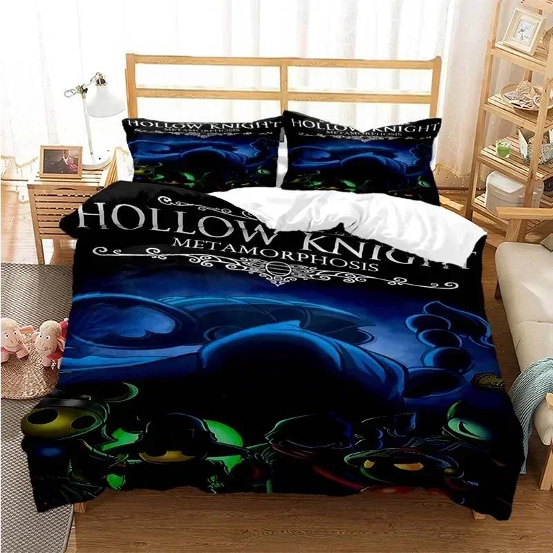 3Pcs Hollow Knight 3D Print Bedding Set  Comfortable Set Room Decoration Home Textile Hollow Knights Gift Duvet Cover Set