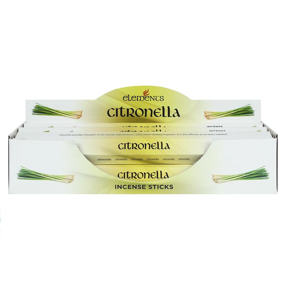 Elements Citronella Räucherstäbchen (Schachtel mit 6 Packungen) One Size grün/weiß