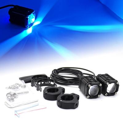Universeller Motorrad-Scheinwerfer Fahrlicht Scheinwerfer Drei Farben ATV Roller für Zusatzlampe Moto Nebelscheinwerfer Zubehör
