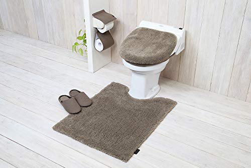 Yokozuna Creation Toilet Mat, Mocha, Size: 75cm x 60cm