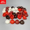 10pcs MOC Blocks Round Brick 2x2 15395 Flower Pot Dome Bowl DO IT YOURSELF Construction bricks Action Learning Assembled Playthings Children Gifts