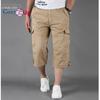 Pantaloncini Estivi da Uomo Cozy Up Cargo Ampi Oversize Tasca con Cerniera Taglia Grande 6XL 5XL Tinta Unita Spiaggia Puro Cotone Pantaloni al Ginocchio