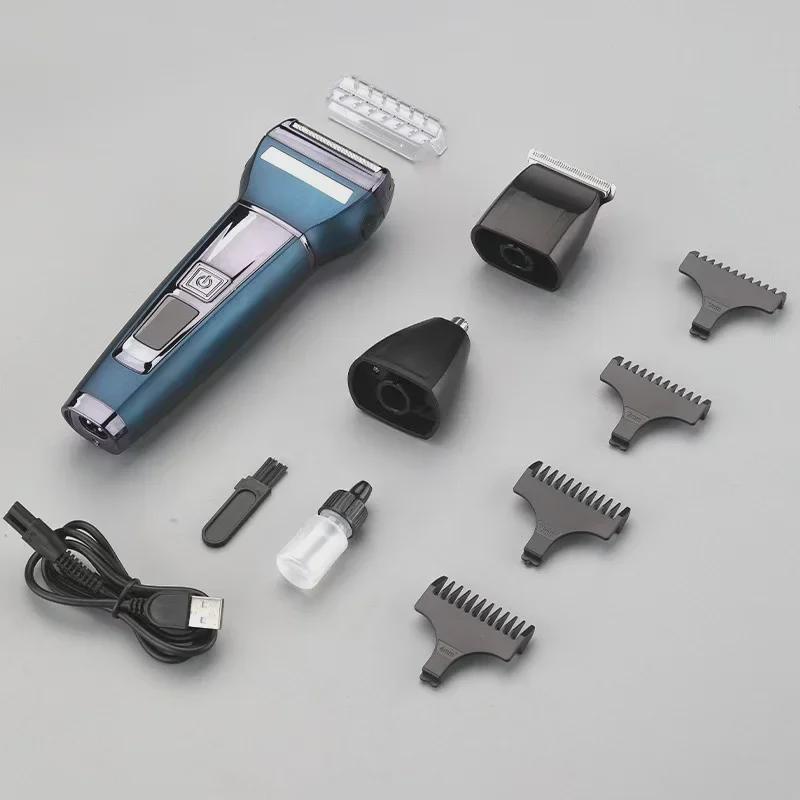 Fenite FS-877 Multi-Function Shaver: Electric Beard Trimmer, Haircut, Nose Hair Trimmer with Digital Display