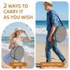 Spacious Foldable Travel Hat Organizers For Women With Heavy Duty Zippers And Reinforced Cardboard Base