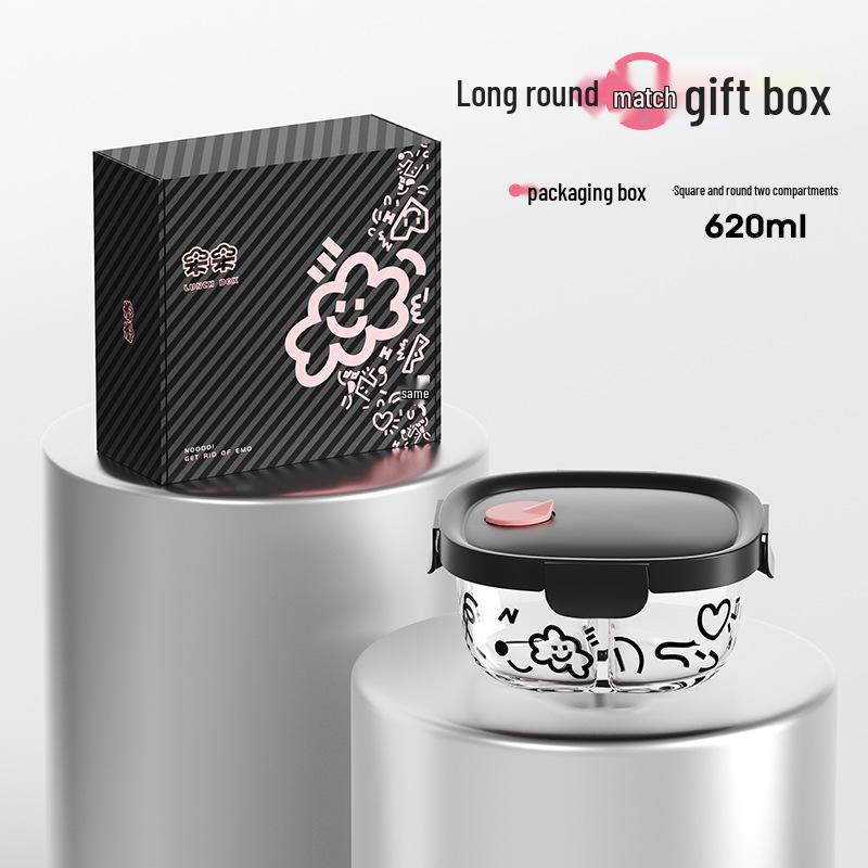 Szklany pojemnik na lunch Lock & Lock - Bezpieczny do mikrofalówki pojemnik bento i pojemnik do przechowywania świeżości